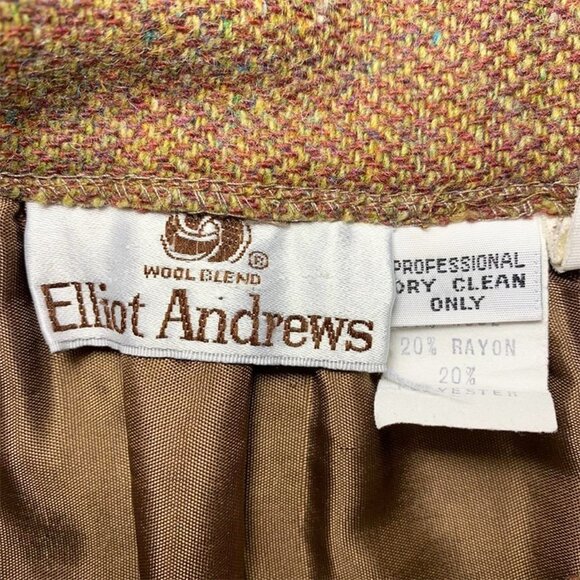 VINTAGE ELLIOT ANDREWS Tweed Midi Skirt - Picture 7 of 7